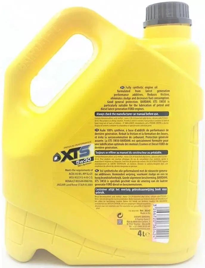 Масло моторное Bardahl XTS 5W-30 A5/B5 синтетическое 4 л