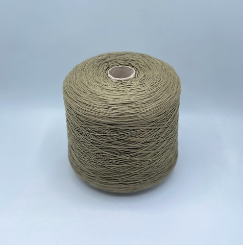 Бобинная пряжа (пр.Италия), art.Cotone, 350м/100 гр. 100%Хлопок, цвет-Светлый хаки , арт.34753