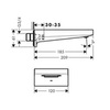 Hansgrohe Metropol 32543000 Излив для ванны настенный