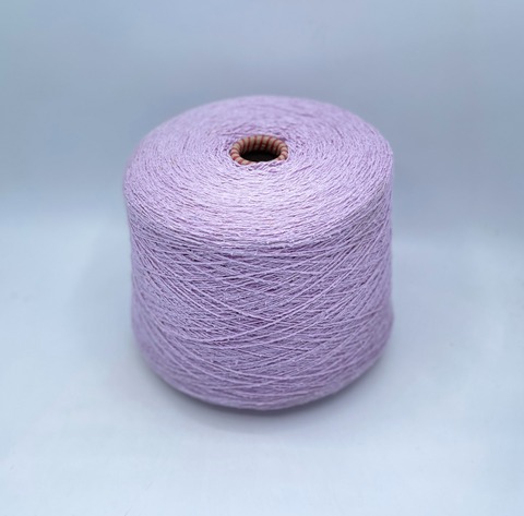 Бобинная пряжа (пр.Италия).art-Seta bourette 2/900 450/100гр, 100%Буретный шелк, цвет-Сиреневый, арт.34007