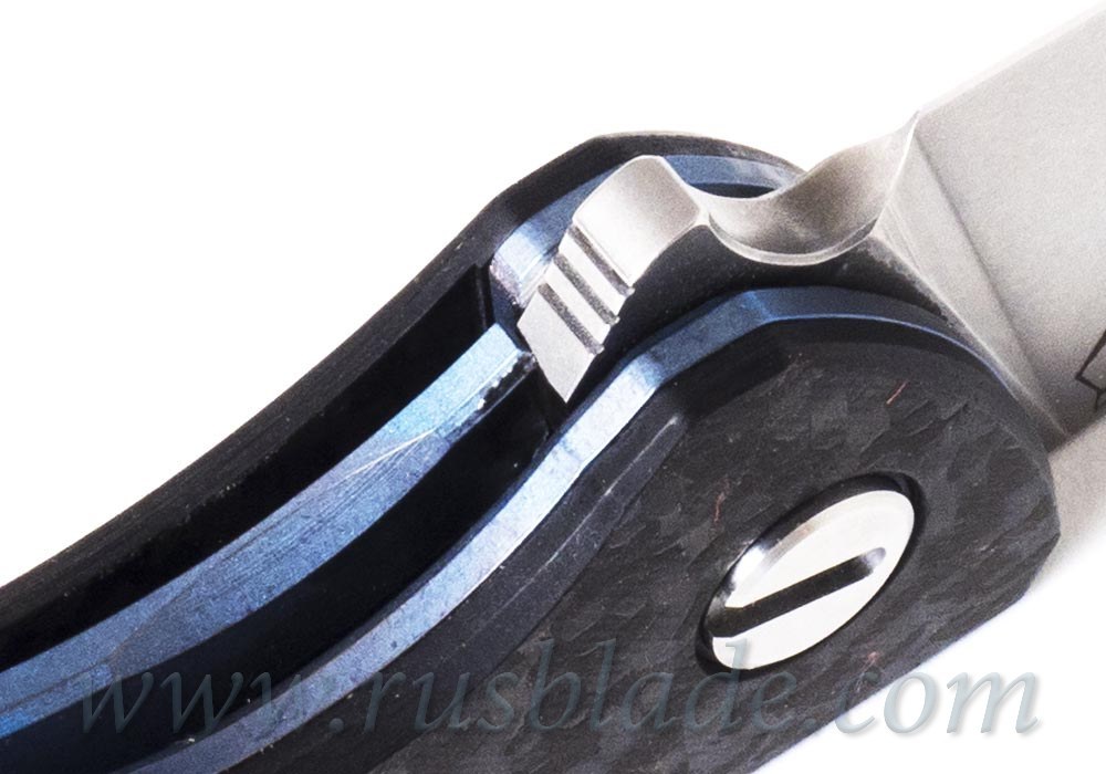Shirogorov F3 S90V CF 3D Blue Accent - фотография 
