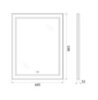 BelBagno Kraft SPC-KRAFT-885-785-TCH-WARM Зеркало со встроенным светильником, сенсорным выключателем и подогревом, цвет: серый