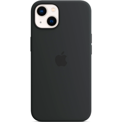 Силиконовый чехол с поддержкой MagSafe Apple Silicone Case для iPhone 13, Midnight (Темная ночь)