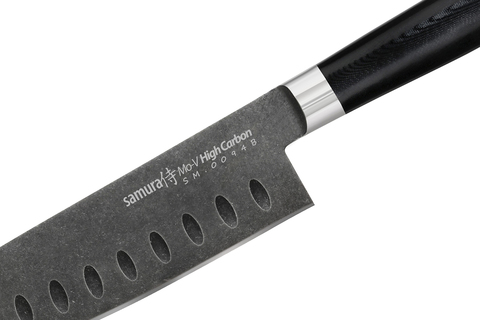 Нож кухонный Сантоку 180мм Samura Mo-V Stonewash SM-0094B/K*