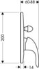 Hansgrohe Focus E 31745000 Смеситель для 2х потребителей (внешняя монтажная часть) *СНЯТ*