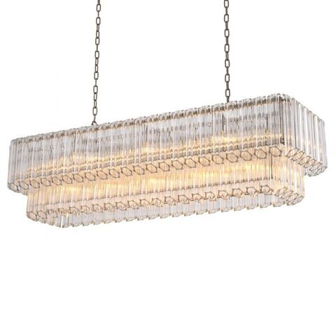 Фото: Люстра Vittoria rectangular nickel finish - основной вид