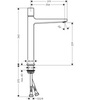 Hansgrohe Metropol 32572000 Смеситель для раковины-чаши с донным клапаном