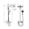 Hansgrohe Raindance E 27288400 Душевая система внешнего монтажа с термостатом 110 см с верхней лейкой 36х19 см