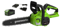 Пила аккумуляторная 40V Greenworks G40CS30IIK4 30см 1хАКБ 4Ач и ЗУ