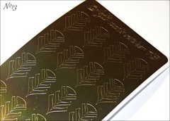Металлизированные наклейки Arti nails Stiker цвет золото №13 Металлизированные наклейки Arti nails Stiker цвет золото №13