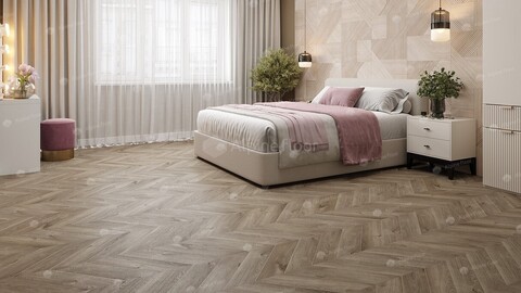 SPC ламинат Alpine Floor - Chevron Дуб Натуральный Отбеленный (ECO 18-3)