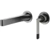 Boheme Duo 165-SGM Смеситель для раковины из стены 2х-позиционный SHINE GUN METALL