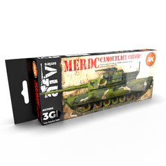 Набор красок AK Interactive MERDC Camouflage Colors Set 3G, 8 красок