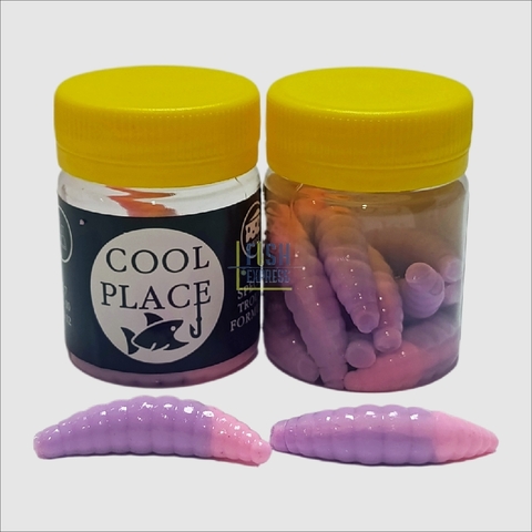 Форелевая силиконовая приманка COOL PLACE MAGGOT 1.6 цвет БАБУШКИНО ПАЛЬТО-НЕЖНО РОЗОВЫЙ СЫР продажа от 2 шт.