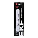 Удлинитель LUX 5 гнезд 2USB 2,4А+2type-C 3 метра 1,5мм2 UBA-LUX-503-TC EKF — фото 9