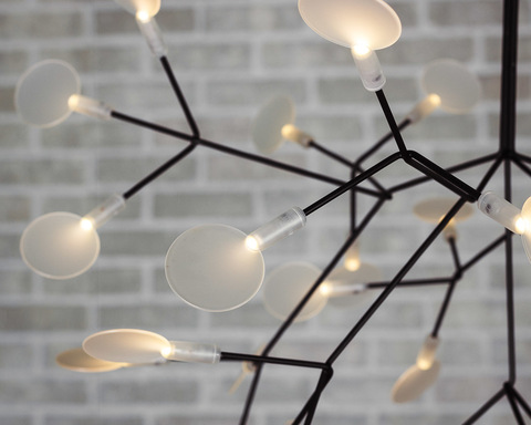 Люстра Heracleum черная диаметр 98см.
