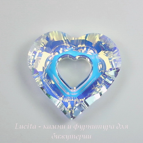 6262 Подвеска Сваровски Miss U Heart Crystal AB (26 мм) ()