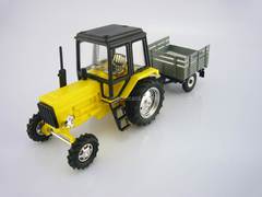 Tractor MTZ-82 Belarus plastic with Trailer Agricultural 1:43 Agat Mossar Tantal