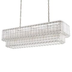 Люстра Vittoria rectangular nickel finish