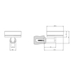 Gessi Emporio accessories 38803#299 Мыльница настенная, сатинированное стекло, цвет: Black XL