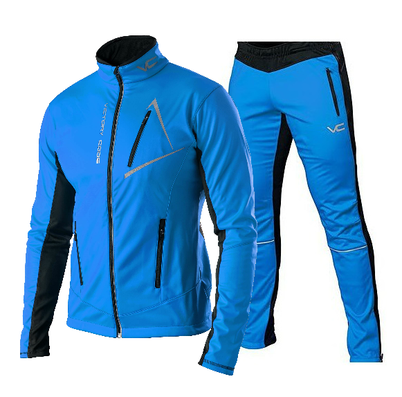 Victory Code Dynamic разминочный лыжный костюм blue-blue