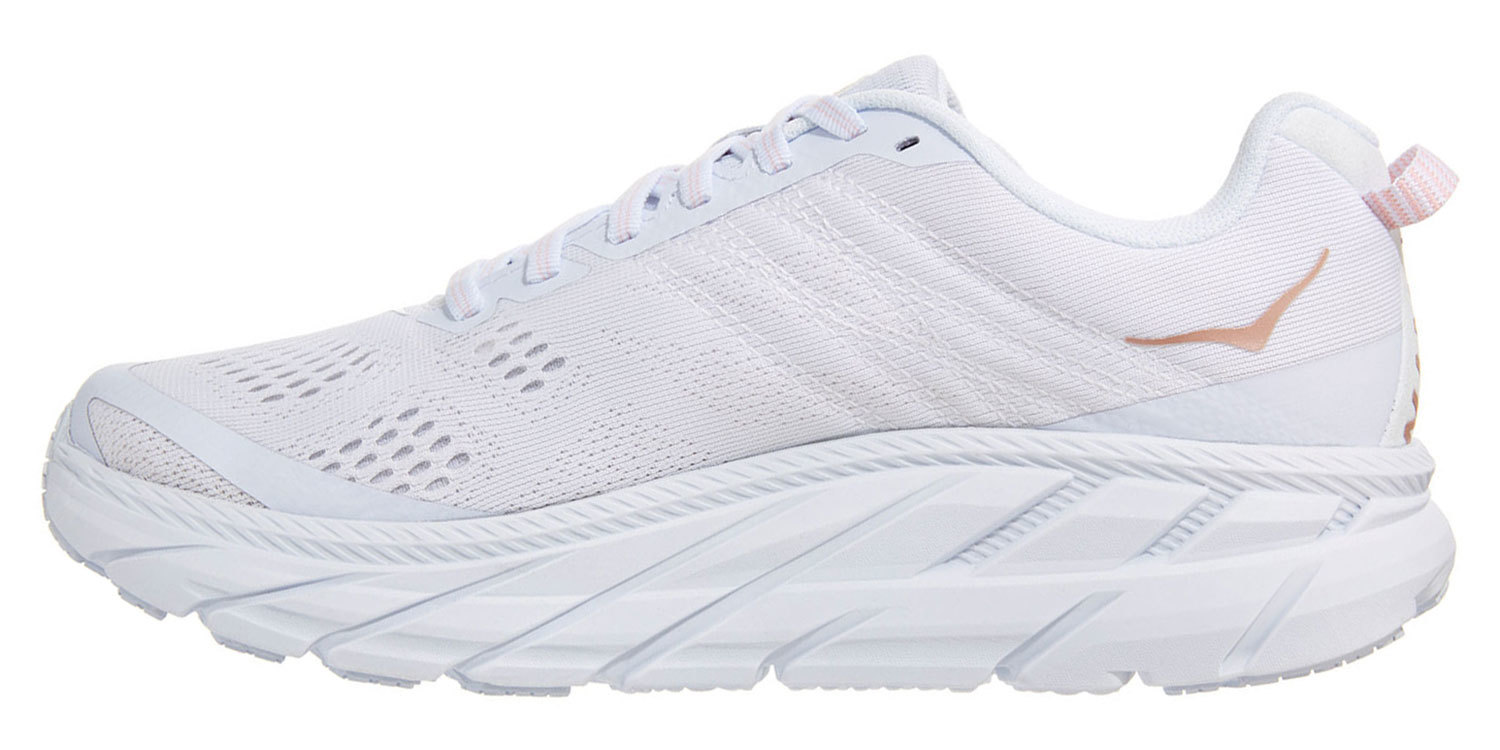 Hoka One One Clifton 6 кроссовки для бега женские белые - 4
