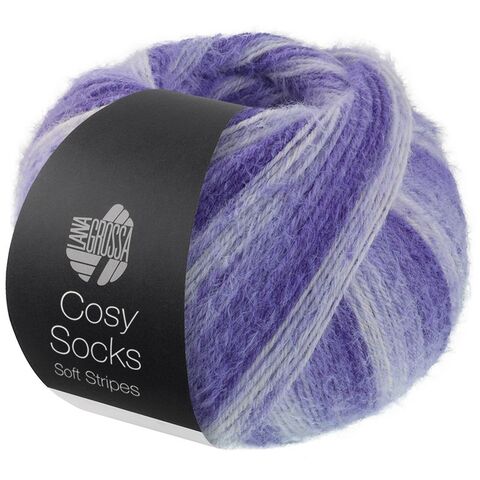 Пряжа Lana Grossa Meilenweit 100 Cosy Socks Soft Stripes 101