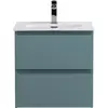 BelBagno KRAFT 39-500/390-2C-SO-AO База под раковину подвесная с фрезерованными ручками по всей длине фасада с 2 выкатн. ящ.,Голубой Мат.,500x395x500