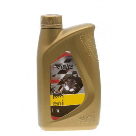 10W-50 Масло моторное синтетическое 4-х тактное eni i-Ride racing 151396 1л