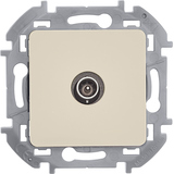 Розетка TV (телевизионная) - Legrand Inspiria - оконечная - слоновая кость — фото 1