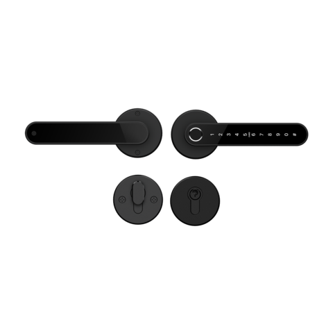Врезной электронный дверной замок Home Fast BLACK Novilock v.4211