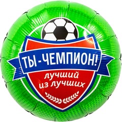 Шар Аг 18''/46 см, Круг, Ты Чемпион, Футбол, 1 шт.
