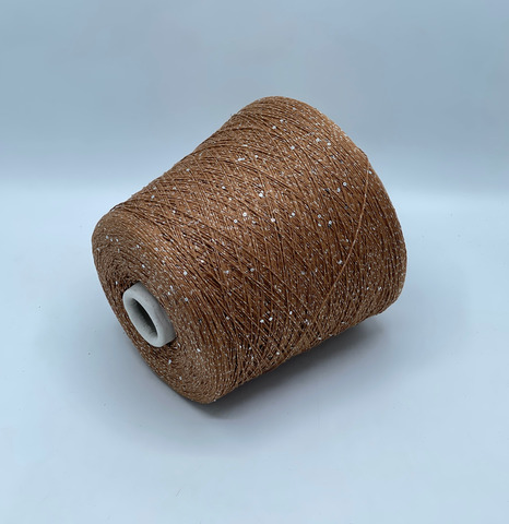 Luxury Selection by Ri.Go, Glow, 620м. 87% Хлопок,7% Полиэстер(Люрекс), 6%Пайетки, Пралине(221/578),40338