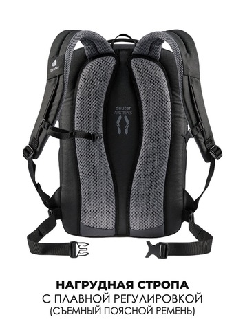 Картинка рюкзак городской Deuter Giga 28 black - 10