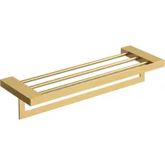 Boheme 10737-MG Полка для полотенец Qubic Matt Gold фото