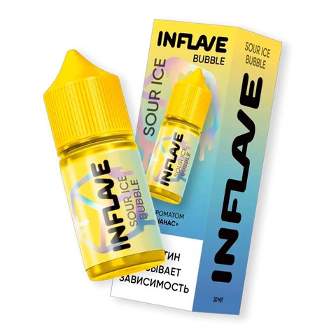 Жидкость INFLAVE Bubble Sour Ice Salt 2% 30 ml - Холодный кислый ананас