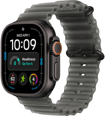 Apple Watch Ultra 4 (2026) 49mm Black Titanium Case with Translucent Black Ocean Band