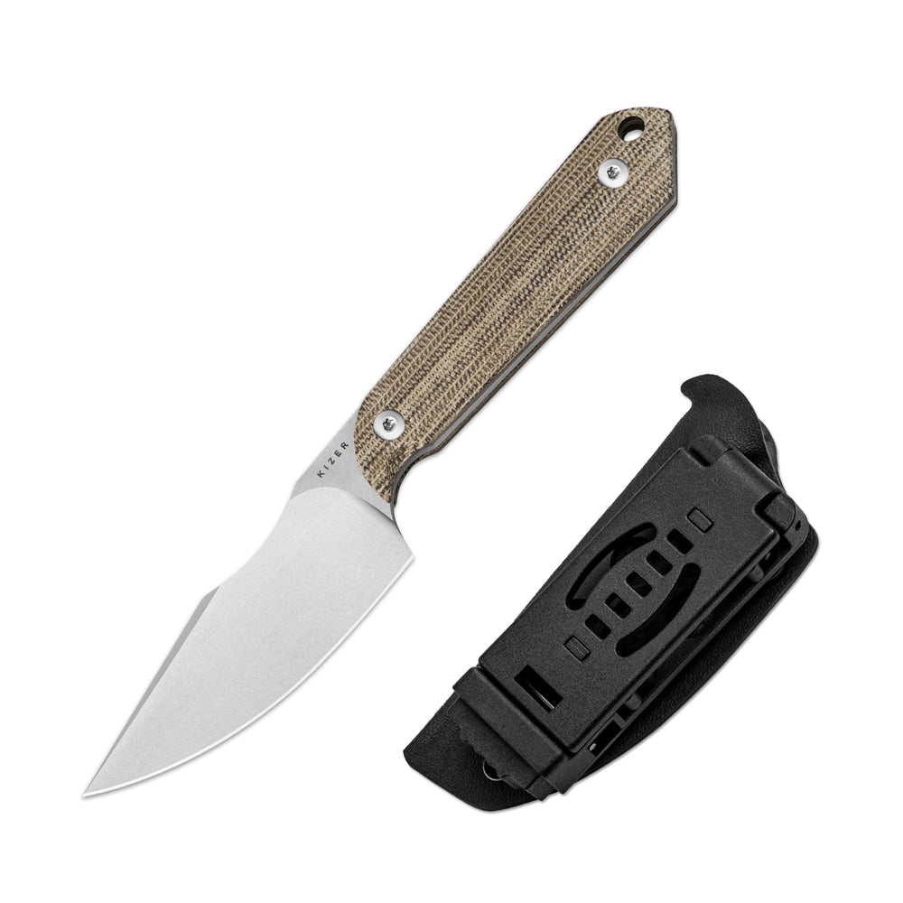 Туристический нож Kizer Mini Harpoon, сталь AEB-L, рукоять микарта