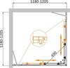 Cezares MOLVENO-A-22-100+20-P-CR Душевой уголок, цвет: хром