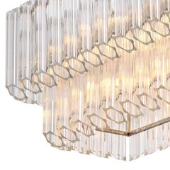 Люстра Vittoria rectangular nickel finish