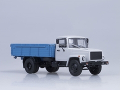 GAZ-3307 wooden board engine ZMZ-513 gray-blue AutoHistory 1:43