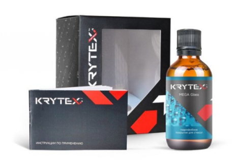 KRYTEX MEGA Glass Гидрофобное покрытие для стекол, 50мл