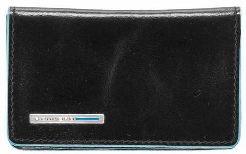Чехол для визитных карт Piquadro Blue Square PP1263B2/N, чёрный, кожа натуральная