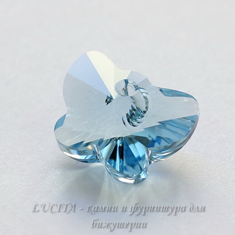 6754 Подвеска Сваровски Бабочка Aquamarine (18 мм) ()