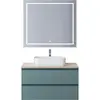 BelBagno KRAFT-900-2C-SO-AO База под раковину подвесная с фрезерованными ручками по всей длине фасада с двумя выкат. ящ., Голубой Мат., 900x455x500