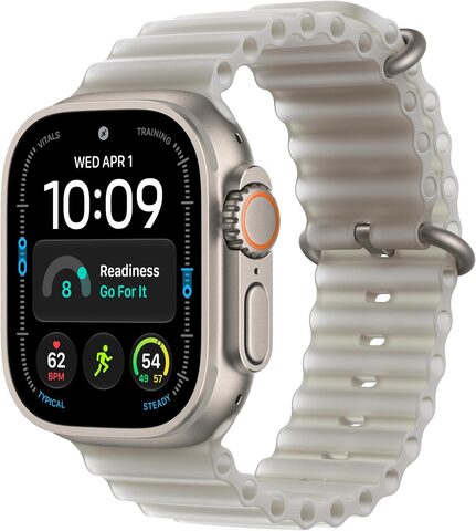 Умные часы Apple Watch Ultra 4 49 мм Natural Titanium Case with Ocean Band Полупрозрачный серый | Translucent Gray