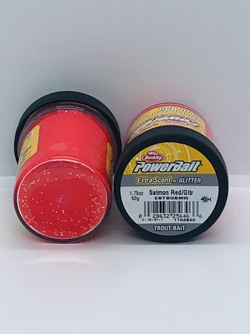 Паста Berkley NATURAL SCENT TRTBT SALMON EGG GLITTER 50G 1633587 (Икра лосося) красная с блёстками 6шт/уп. (#10)