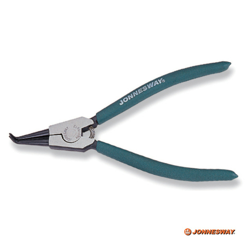 Jonnesway AG010011 Щипцы загнутые 90° для стопорных колец с ПВХ рукоятками, разжим, 180 мм, 19-60 мм 47015