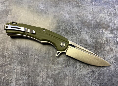 Складной нож A-01 Green, сталь D2, G-10, ТДК Кизляр