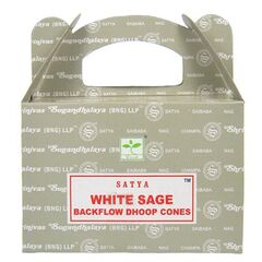 Satya White Sage Благовоние-конус Белый Шалфей пуля (стелющиеся)